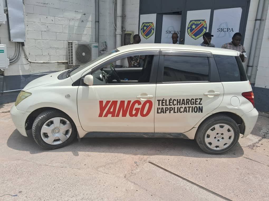 Une voiture Yango à Kinshasa